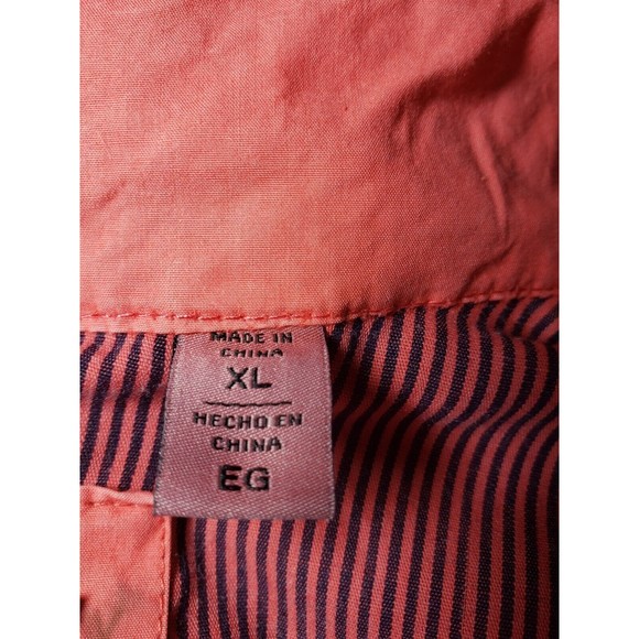 Levi’s STRAUSS Co Cotton Military Women Jacket XL Coral Color Pockets VGUC - Picture 6 of 7